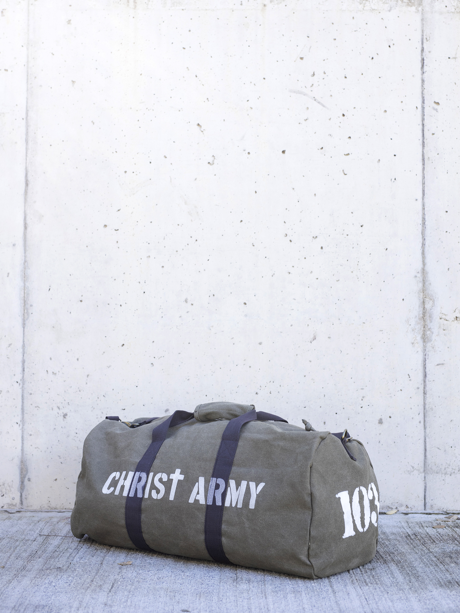 BOLSA DE VIAJE VINTAJE CHRIST ARMY